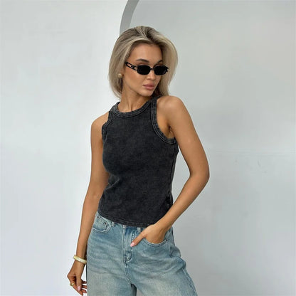 RIANE | Casual Ribbel Tanktop Voor Dames – Mouwloze Must-have voor Elke Dag