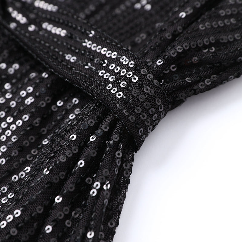 Glitter Feestjurk Met Ceintuur | Elegant, Comfortabel En Perfect Voor Elke Gelegenheid