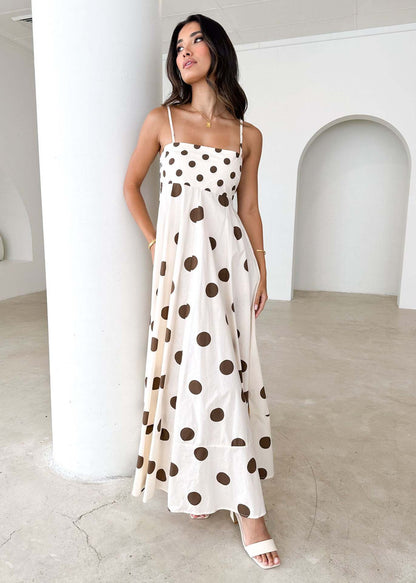 CHANTAL | Zomerse Maxi Jurk Voor Dames Met Grafische Print - Ibiza Style & Comfortabel