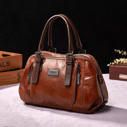Luxe Leren Handtas | Tijdloze Elegantie & Duurzame Kwaliteit