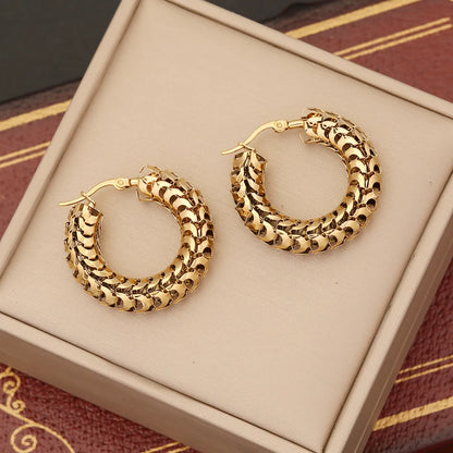 MIKA | Gouden Dames Oorringen in Luxe Vintage Style - Stijlvol, Luxe & Elegant