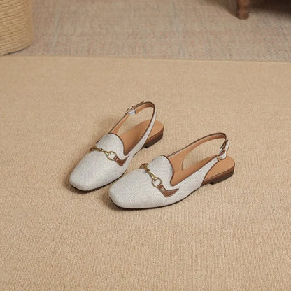 LINA | Luxe Dames Slingback Loafers – Elegant, Ademend & Comfortabel Voor Elke Dag