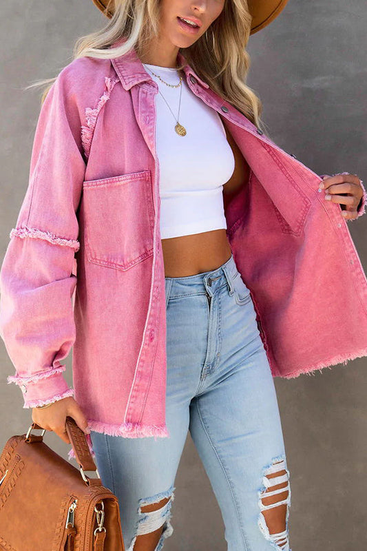YANTI | Trendy Oversized Denim Jack Dames
