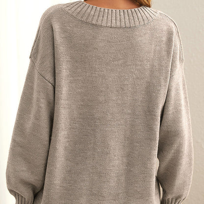 AELIANA | V-Hals Kasjmierlook Trui Voor Dames – Elegant, Comfortabel & Ideaal Voor Koude Dagen
