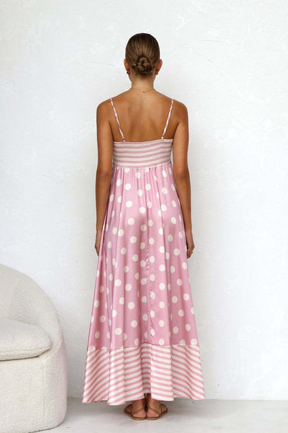 CHANTAL | Zomerse Maxi Jurk Voor Dames Met Grafische Print - Ibiza Style & Comfortabel
