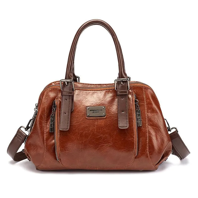 Luxe Leren Handtas | Tijdloze Elegantie & Duurzame Kwaliteit