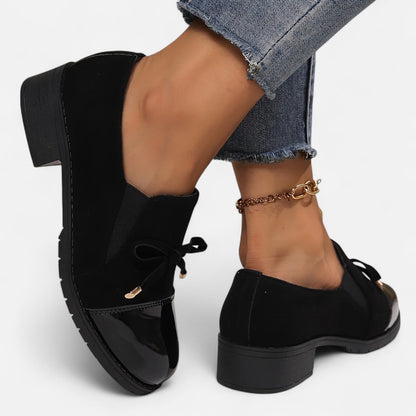 Retro Strik Loafers | Stijlvolle Instappers Met Chunky Hak