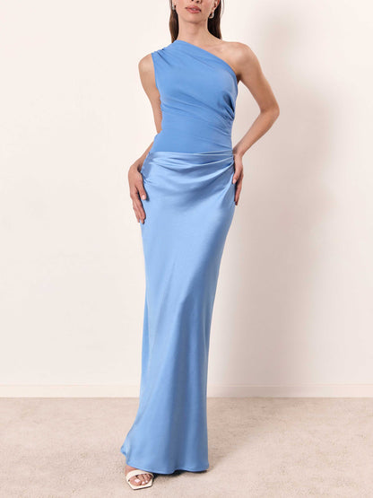 LIVIA | Dames One Shoulder Maxi Jurk – Elegant, Chic & Perfect Voor Feestelijke Gelegenheden