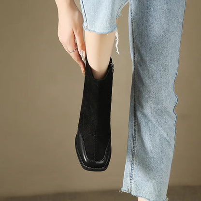 Dames Enkellaarsjes Met Blokhak | Chic En Comfortabel Voor Herfst & Winter