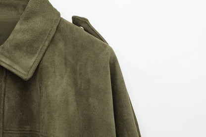 ISLA | Oversized Suède Dames Jas – Warm, Elegant & Perfect Voor Het Najaar