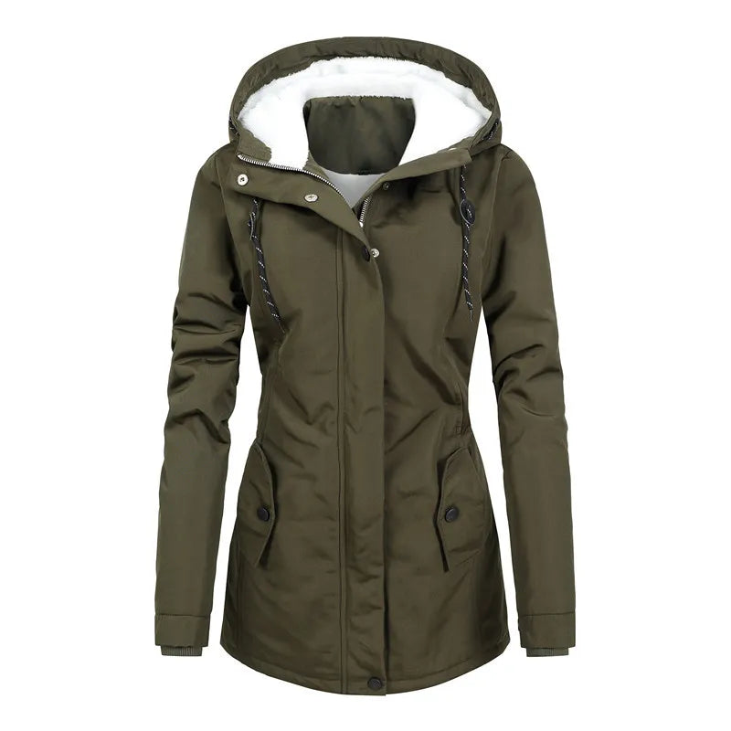 Lange Waterdichte Dames Winterjas Met Capuchon & Voering | Blijf Warm & Droog