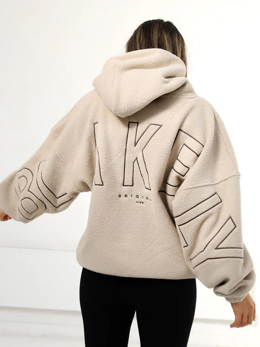 Dames Teddy Hoodie | Oversized Streetstyle Warmte Met Iconische 90s Vibe