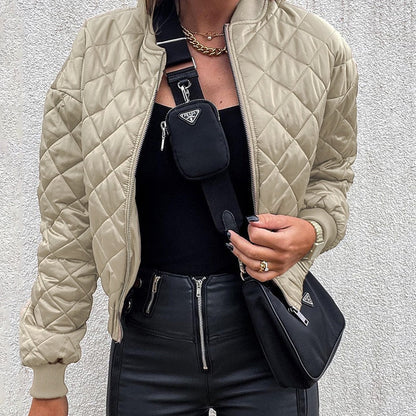 Dames Bomber Jack Met Patroon – Herfststijl Met Comfort En Warmte
