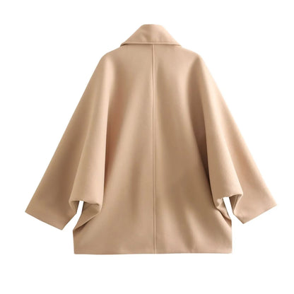 ISOLDE | Nette Wollen Damesjas / Trenchcoat – Tijdloze Elegantie en Warmte