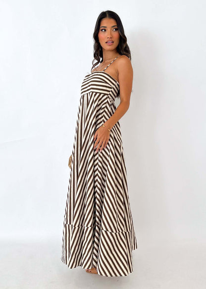 CHANTAL | Zomerse Maxi Jurk Voor Dames Met Grafische Print - Ibiza Style & Comfortabel