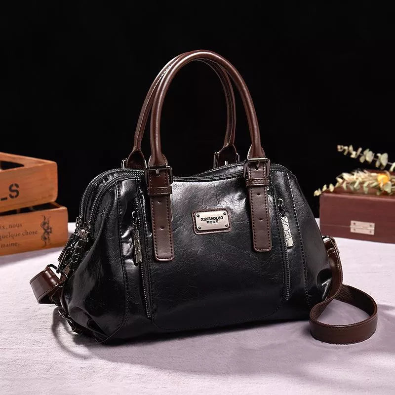 Luxe Leren Handtas | Tijdloze Elegantie & Duurzame Kwaliteit