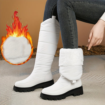 Warme Dames Winterlaarzen | Anti-Slip Halflange Laarzen Met Dikke Zool & Comfortabele Steun