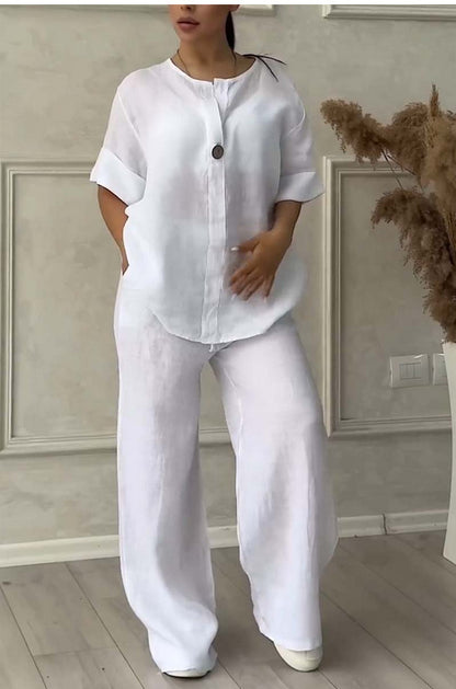 ARIZA | Linnen Zomer Set Dames – Casual Chic voor Warme Dagen