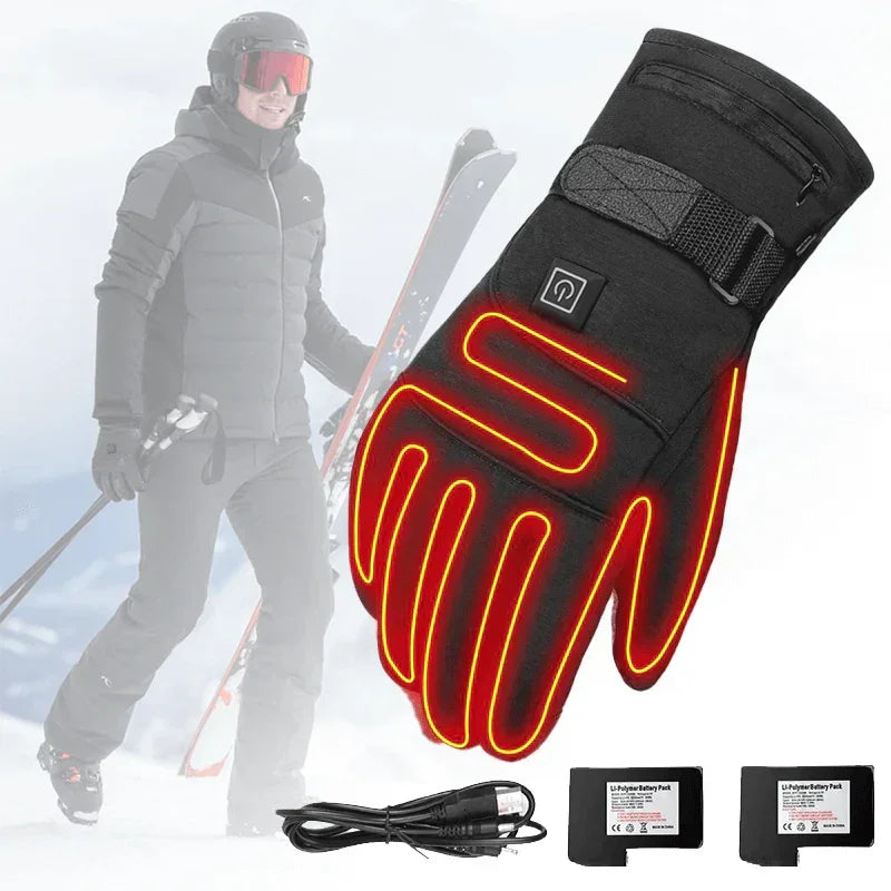 Elektrisch Verwarmde Handschoenen | Waterdicht, Oplaadbaar & Touchscreen Geschikt