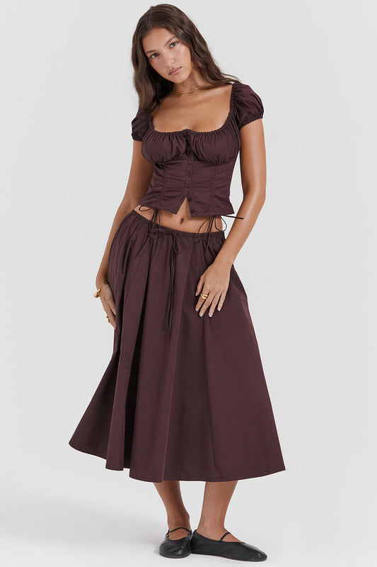 ALBA | Elegante 2-Delige Set Voor Dames - Top + Rok - Stijlvol & Modieus