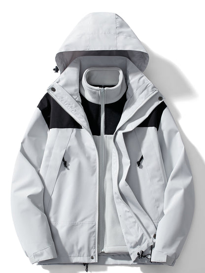 3-in-1 fleece winterjas met capuchon Dames | Warmte, stijl en bescherming in één!
