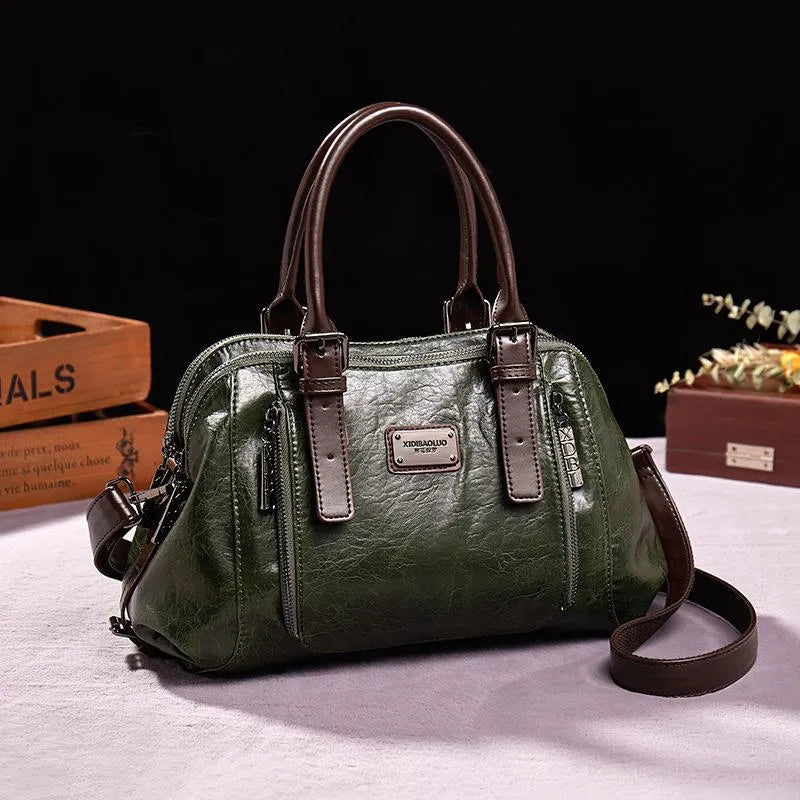 Luxe Leren Handtas | Tijdloze Elegantie & Duurzame Kwaliteit