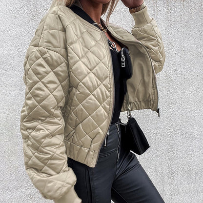Dames Bomber Jack Met Patroon – Herfststijl Met Comfort En Warmte