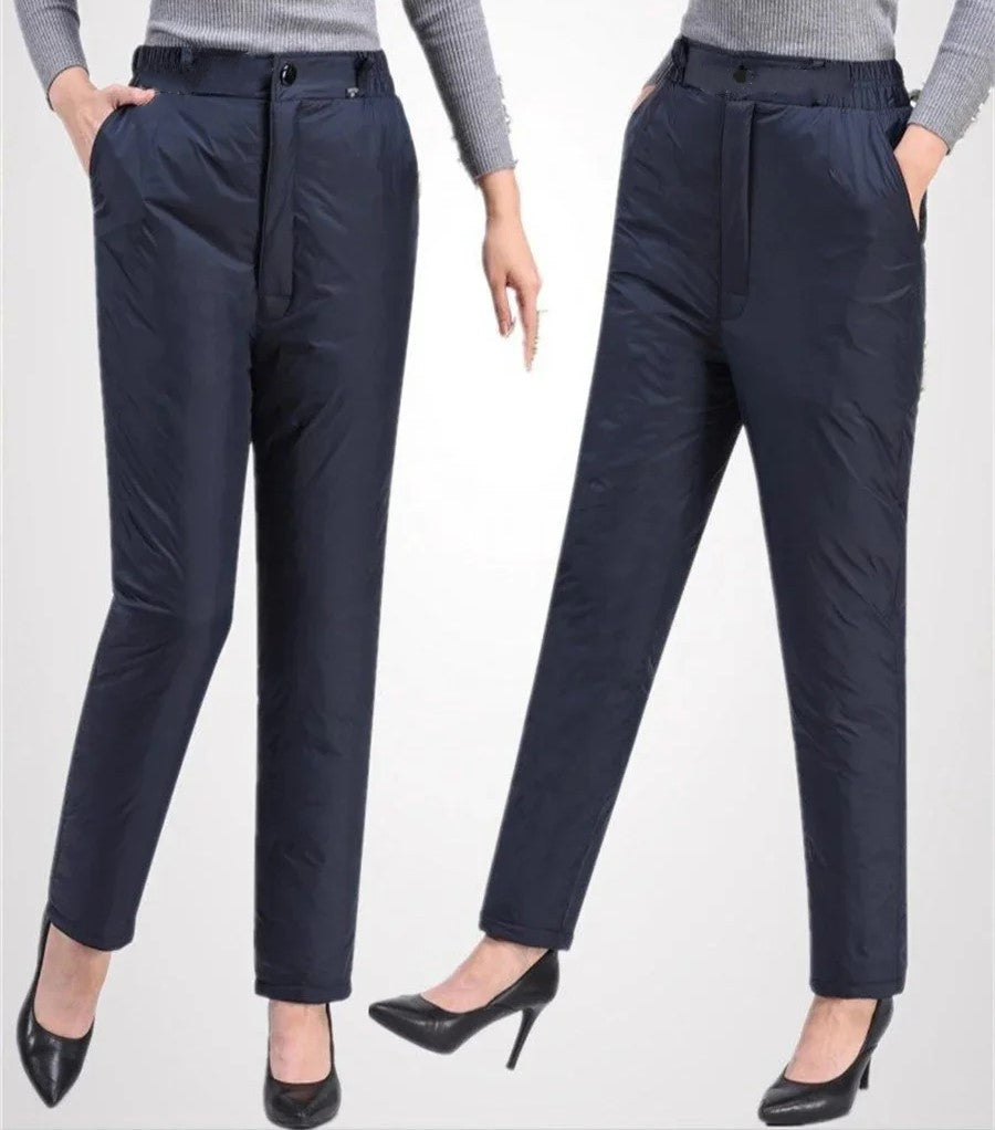 Winter Broek Voor Dames In Grote Maten | Warme Rechte Winterpants Met Thermovoering
