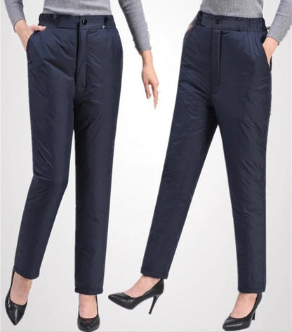 Winter Broek Voor Dames In Grote Maten | Warme Rechte Winterpants Met Thermovoering