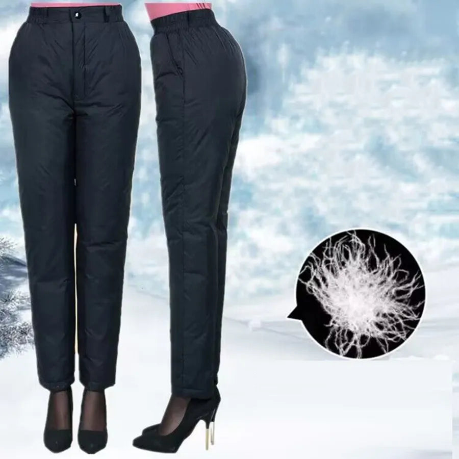 Winter Broek Voor Dames In Grote Maten | Warme Rechte Winterpants Met Thermovoering