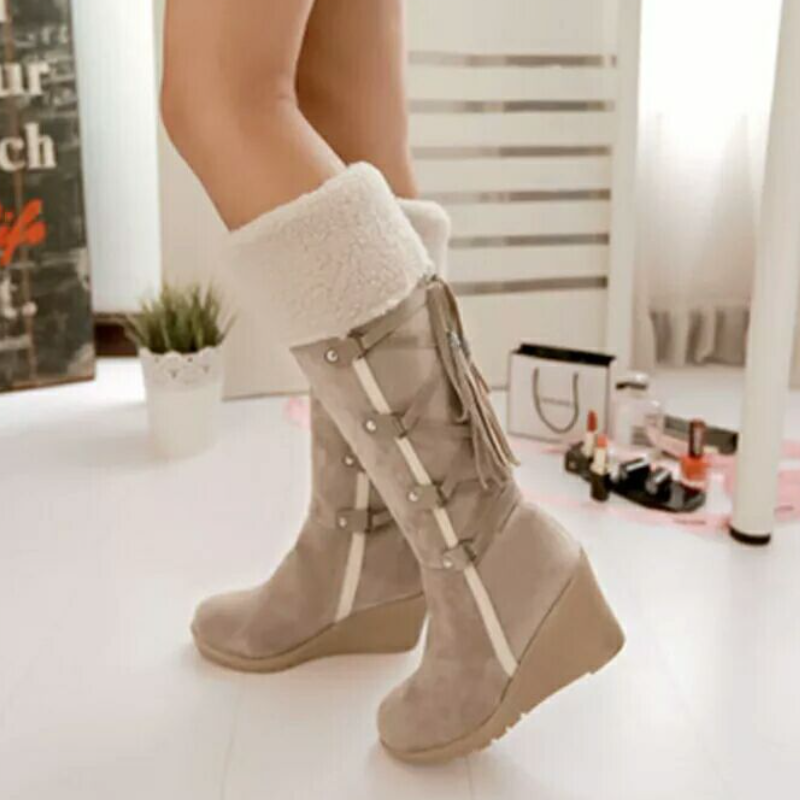 Winterlaarzen Met Bontvoering En Wedge Hak | Warm, Chic En Comfortabel