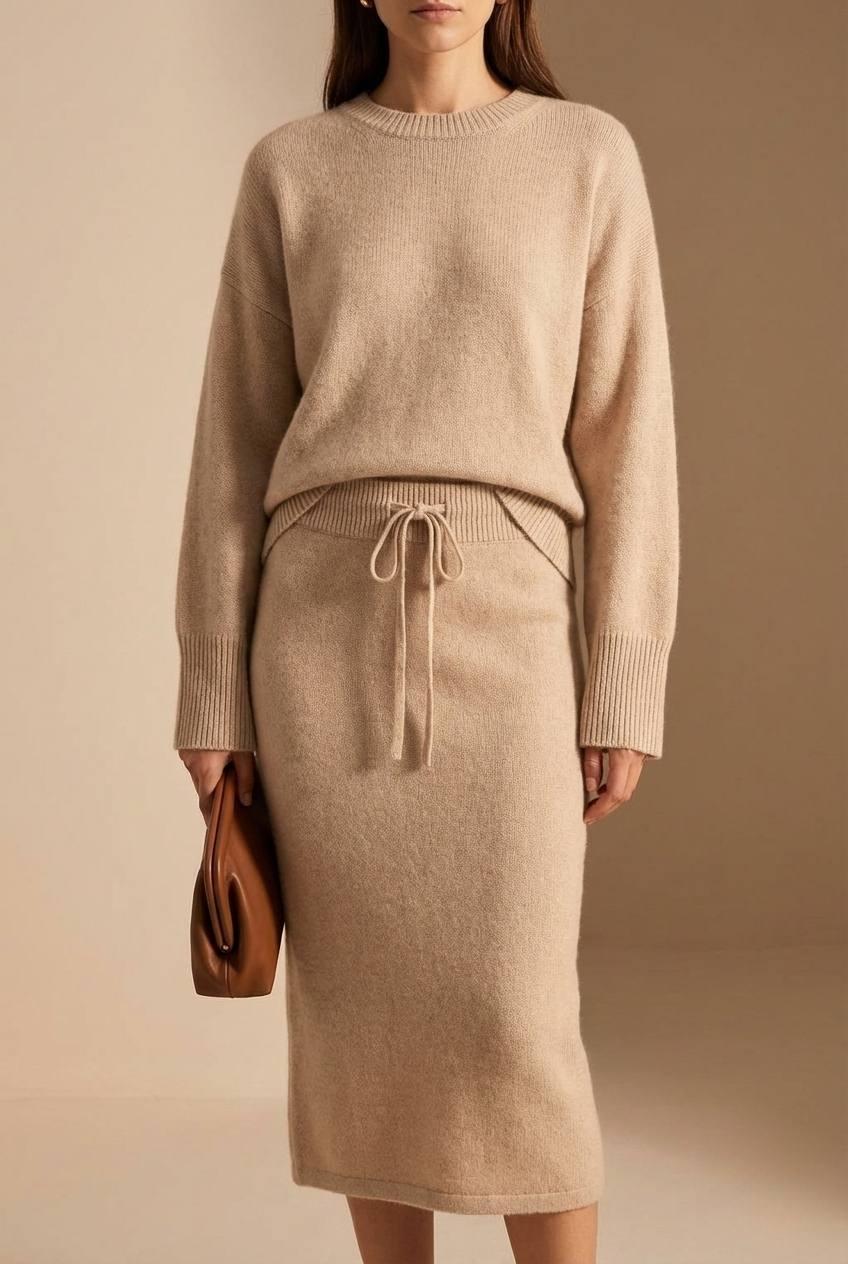 Gebreide Trui & Rok Set voor dames - Warm, Comfortabel & Perfect voor het najaar