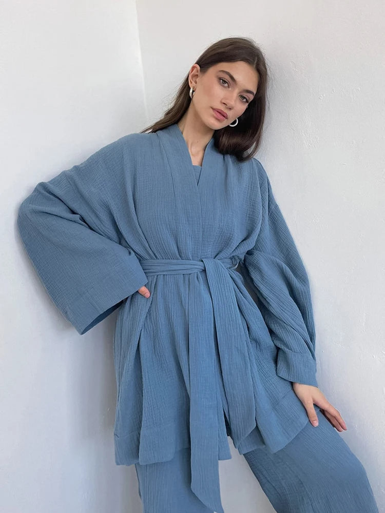 RIKA | Dames Kimono Lounge set - Zomers & Comfortabel