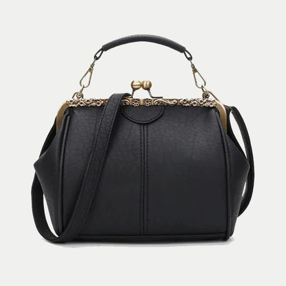 COBY | Klassieke Handtas Met Clip Sluiting Voor Dames - Tijdloos, Elegant & Luxe