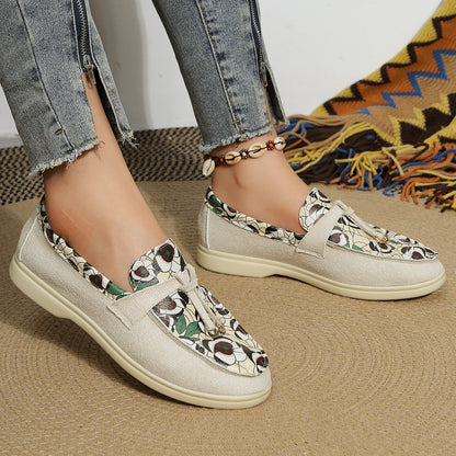 TESSA | Comfortabele Damesloafers – Uniek Design in Luipaard, Artistiek of Slangenprint