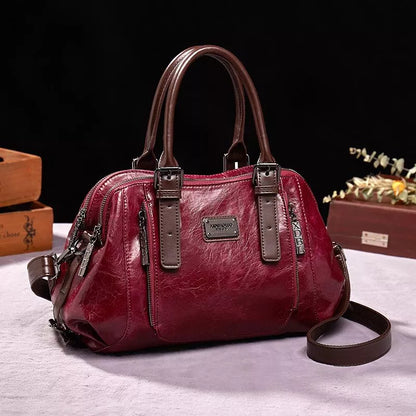 Luxe Leren Handtas | Tijdloze Elegantie & Duurzame Kwaliteit