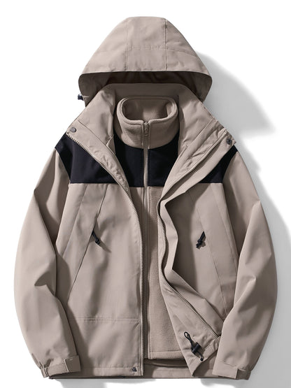 3-in-1 fleece winterjas met capuchon Dames | Warmte, stijl en bescherming in één!