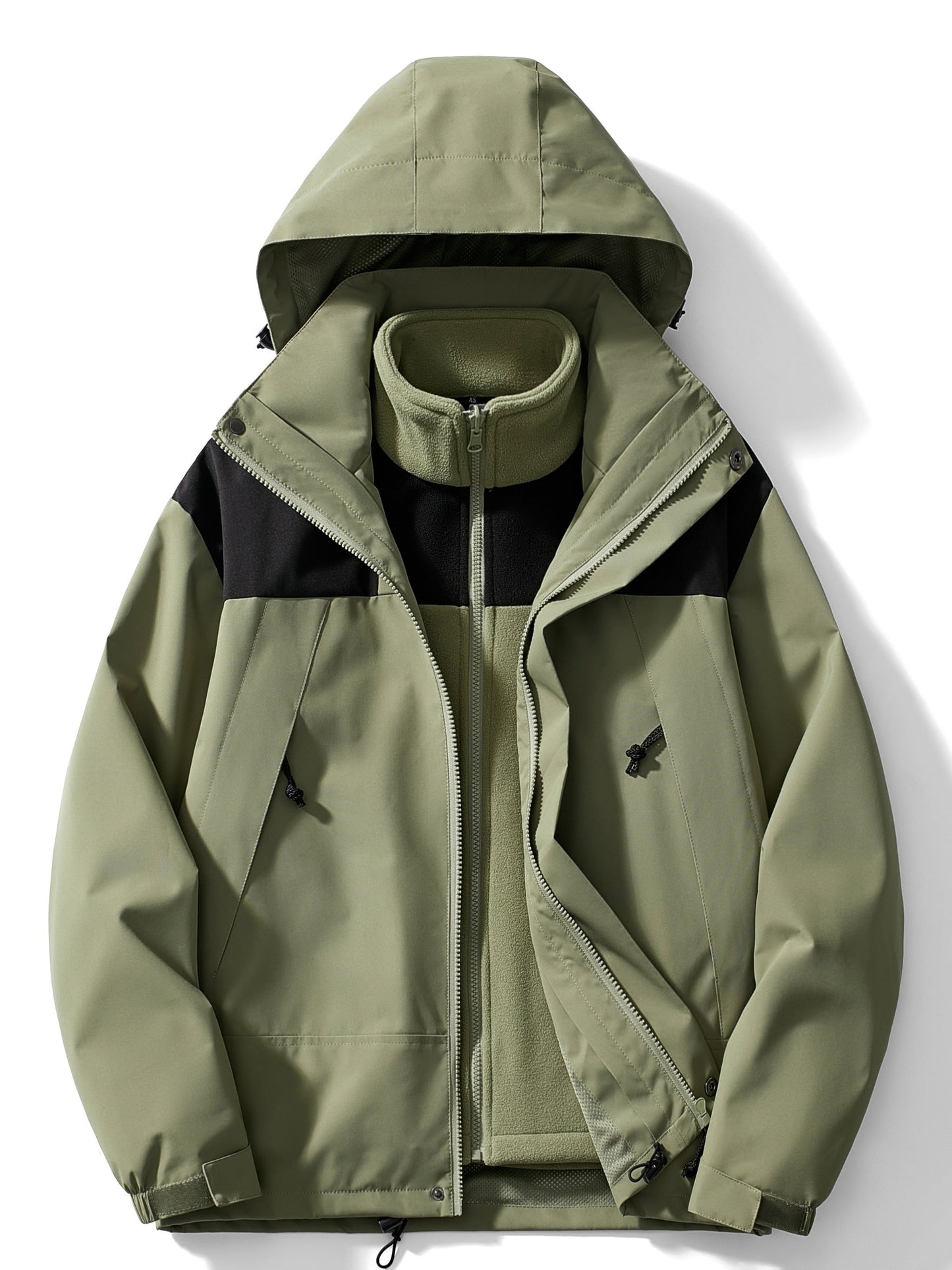 3-in-1 fleece winterjas met capuchon Dames | Warmte, stijl en bescherming in één!