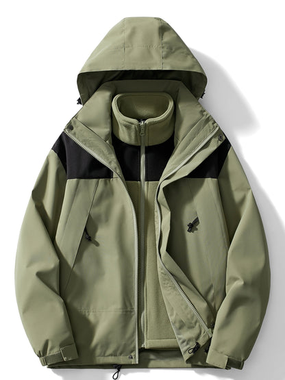 3-in-1 fleece winterjas met capuchon Dames | Warmte, stijl en bescherming in één!