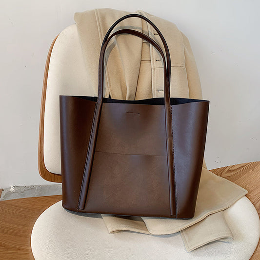 Dames leren handtas met top handvat | Tijdloze luxe voor elke dag