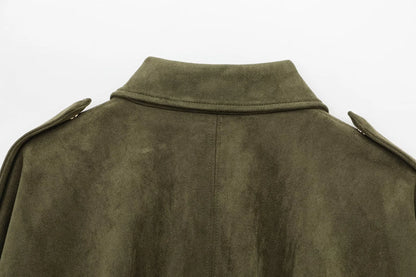 ISLA | Oversized Suède Dames Jas – Warm, Elegant & Perfect Voor Het Najaar