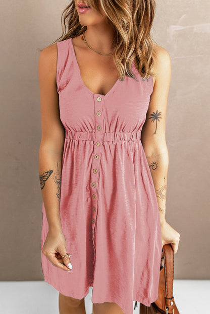 ISALIE | Casual Zomerjurk Voor Dames Met Knoop Details - Luchtig & Stijlvol
