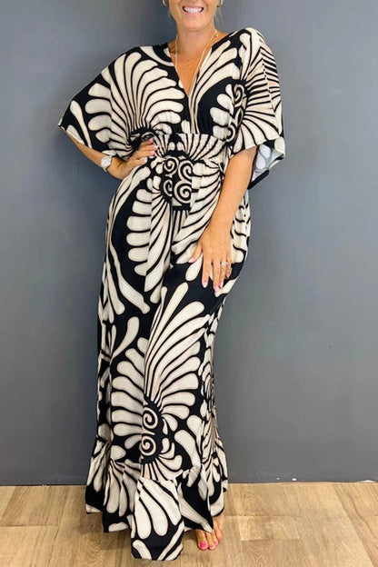 LUNETTE | Vintage Bloemenjumpsuit Met Ruches – Vrouwelijk, Comfortabel & Ideaal Voor Lente-Outfits