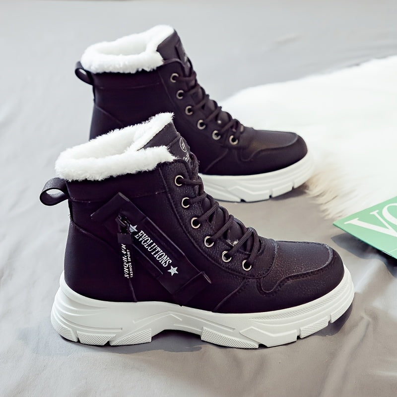 Warme Dames Winter Enkellaarsjes | Verdikte Fleece Voering & Dikke Antislip Zool