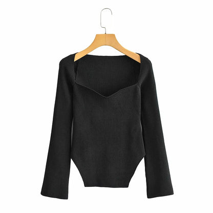 CATHERIN | Casual Gebreide Dames Top Met Flatterende Snit En Tijdloze Look