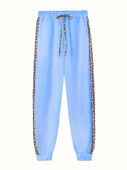 SASKIA | Dames Joggingset Met Luipaarddetails – Comfortabel, Trendy & Ideaal Voor Relaxte Dagen