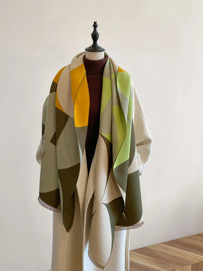 Dames Cashmere Sjaal | Luxe Omslagdoek Voor Herfst & Winter