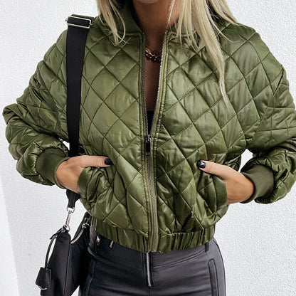 Dames Bomber Jack Met Patroon – Herfststijl Met Comfort En Warmte