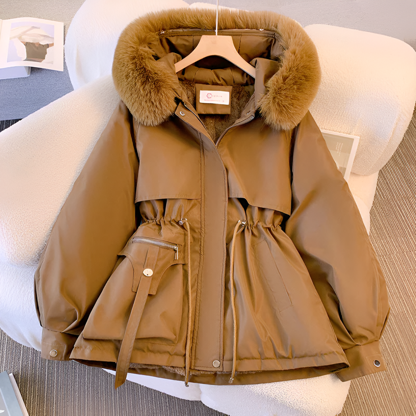 Dames Winter Parka Met Luxe Bontcapuchon | Warm, Waterafstotend & Elegant