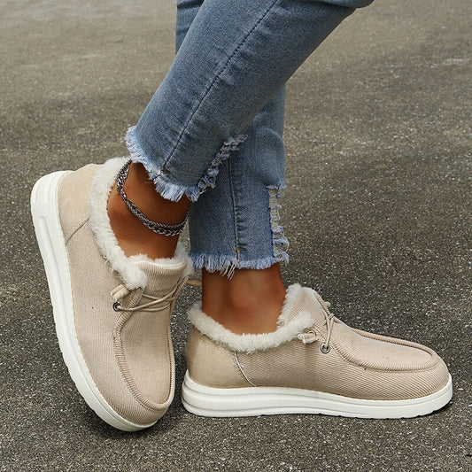 Dames Slip-On Winterschoenen Met Voering – Warm En Veilig De Winter Door